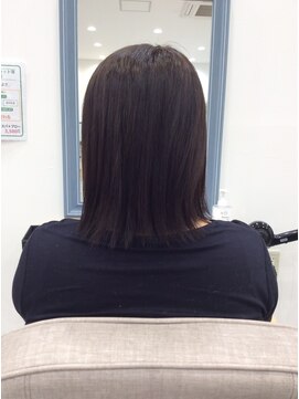 デューポイント 各務原鵜沼店 30代40代にも人気☆シルキーストレート縮毛矯正セミロング
