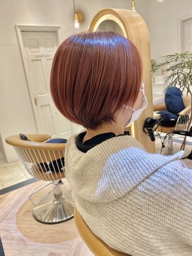 グリッター 泉中央店(GRITTERs) チェリーピンク×ラウンドショート