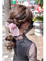 エルパティオ(EL PATIO) party hair/リボンアレンジ/タマネギヘアー/お団子ヘア