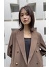カット＋柔らかい質感のナチュラルストレートパーマ　￥19800