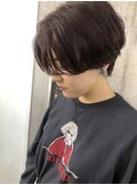 ハンサムショート×ダークレッド