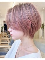 セイドット フクオカ(Say.FUKUOKA) 【Say.福岡】ショートボブ×前髪なし×サイドバング×ブリーチ