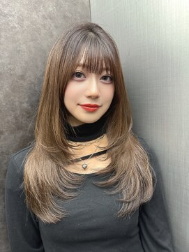 ロンド アンブル 四条烏丸(Lond ambre) 平野実花/くびれ/レイヤーカット/髪質改善/ブラウン/カラー