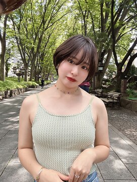 ロンドエニカ 大宮(Lond enika) ミニウルフレイヤーカット顔周りカット前髪カットショート/大宮