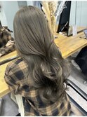 【verda】ブリーチなしダブルカラーオリーブグレージュ