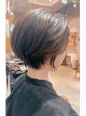 小顔丸みショートボブ表参道