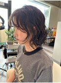 ボブパーマ/ウルフパーマ/くびれパーマ/ボブウルフ/パーマヘア