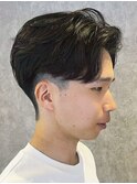横浜西口大人メンズニュアンスパーマフェザーパーマかりあげ緩め