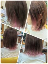 クリア 美容室&nbsp;インナーカラー☆ピンク