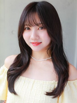 ヘアサロン ガリカ 表参道(hair salon Gallica) ブリーチなし透明感カラー暗髪ロング×レイヤーカット