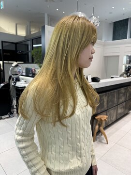 アルティファータ(artifata) ハイトーン ブロンド ブリーチ ダブルカラー ベージュ