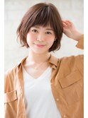 ボブ　ショートボブ　ニュアンスパーマ