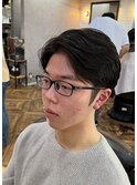 MEN’S HAIR/サーフカール/刈り上げセンターパート/印西市