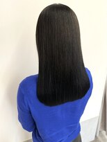 カノエ 福岡香椎店(canoe)&nbsp;髪質改善 縮毛矯正 アッシュブラック 黒髪 ストレート 艶髪 20代