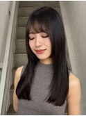 レイヤー/セミロングボブ髪質改善縮毛矯正白髪ぼかしショート