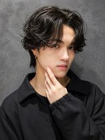 アウル 心斎橋(owl)&nbsp;スパイラルパーマ×カルマパーマ×センターパート×men's