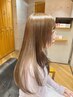 [補修レベル★★★]カット+透明度カラー+3Step湿気防止トリートメント￥13000