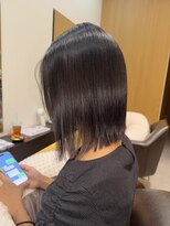 リライズ 加古川店(Re.Rize)&nbsp;ブリーチ履歴の髪質改善ストレート×ミディアムボブ