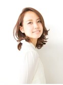 ♪大人可愛いミディアムパーマ♪伸ばしかけの方にも◎