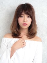 パティオンツー(PATIONN2)&nbsp;斜めバングクラシカルデジタルパーマワンカールスタイル
