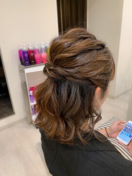 シェルベアー(Shell Bear) ShellBearヘアアレンジ☆ 結婚式 ポニーテールヘアセット