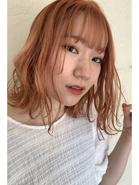 ベルベットヘア 千早店(Velvet hair) シャーベットオレンジ　【福岡 聖容】