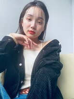 アメリ 新宿(Ameri)&nbsp;Ameri 透け感ミディ　イルミナカラー　【新宿】