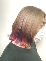 オンザ(ONTHE)&nbsp;個性的インナーカラーミディアムボブ【林京平】