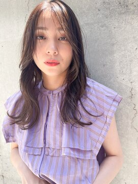 ソワリー 栄(THOiRY) THOiRY【女性らしい柔らかヘア】似合わせ小顔艶髪ゆる巻きロング