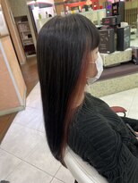 アース 高田馬場店(HAIR&MAKE EARTH) インナーカラー×レッド