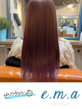 エマヘアデザイン(e.m.a Hair design) ピンクブラウン