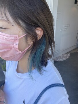 ユイバイラドンナ(Huit by LADONNA) 伸ばしかけボブ/インナーカラー