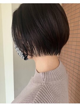 ヘアースペースブルーム プリュス 石橋店(HAIR SPACE BLOOM plus) 【石橋/ショート】ショートボブ白髪ぼかし　髪質改善ハイライト