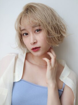 マイラ 銀座(myla) くびレイヤーグレージュデザインカラーシルキーベージュボブディ