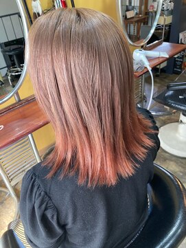 アポロ(Apollo) 裾カラーオレンジベージュ