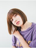 前髪なしショート/ボブショート/ボブ/タイトストレート
