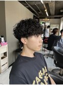 波巻きスパイラルパーマ　波巻きパーマ　スパイラルパーマ