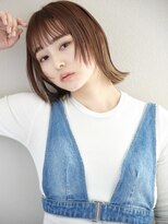 ミンクス渋谷スマートサロン(MINX shibuya smart salon)&nbsp;似合わせ イメチェンヘアスタイル ハッシュカット フルバング