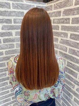 アース 岩槻店(HAIR&MAKE EARTH) 理想のツヤ髪!オレンジベージュカラー