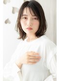 黒髪ウェットヘアくびれミディアムウルフカットZ上尾30代40代