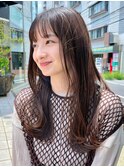 くびれヘア/レイヤーカット/前髪カタログ/こなれミディ/韓国ヘア