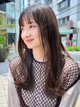 ミズチャーム(Ms.CHARM) くびれヘア/レイヤーカット/前髪カタログ/こなれミディ/韓国ヘア