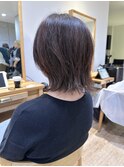 say.黒髪ボブルフネビージュ小顔ワンレンくびれミディアム韓国風