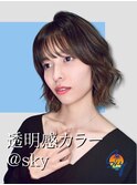 透明感カラー/髪質改善/縮毛矯正/レイヤーカット/ダブルカラー 