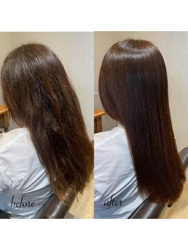 セイロン(CEYLON) 髪質改善ストレートビフォーアフター