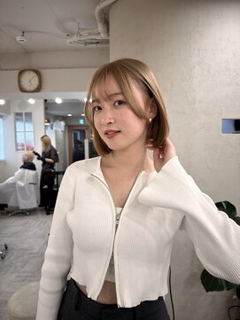 ウルア 吉祥寺店(ULUA) 【自然にまとまるボブ】ハイトーンカラー