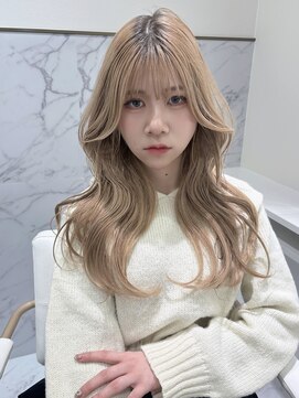 パーヴミックスネム(ParveMix NEMU) ミルクティーベージュ×韓国風レイヤー