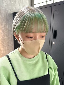 タイドヘアー 高槻店(TIDE HAIR) ショートカット×デザインカラー