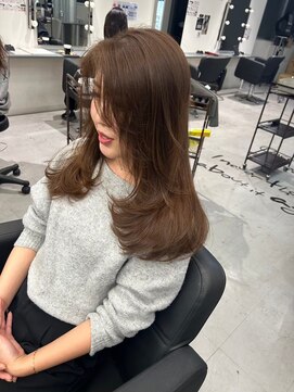 キング 高槻(K!ng) 縮毛矯正髪質改善ハイライトレイヤーカット枚方美容室エクステ