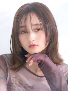 ラフィス ヘアー ピーチ 岡山店(La fith hair peach) 【La fith】外ハネボブ×シースルーバング×ショコラブラウン